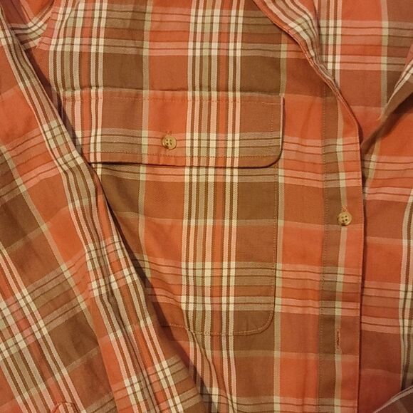 Lauren ralph lauren plaid shirt size large. - Picture 4 of 11